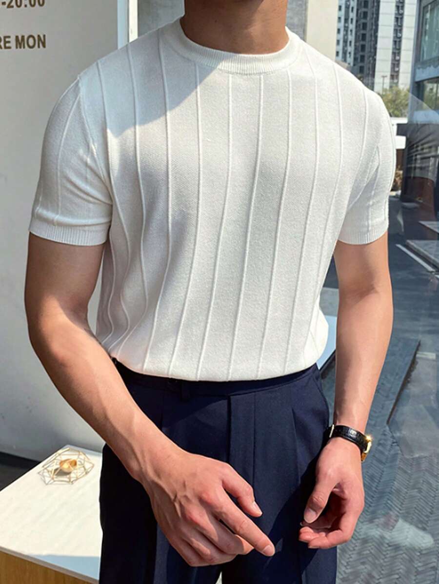 DAZY Men Solid Knit Top Summer