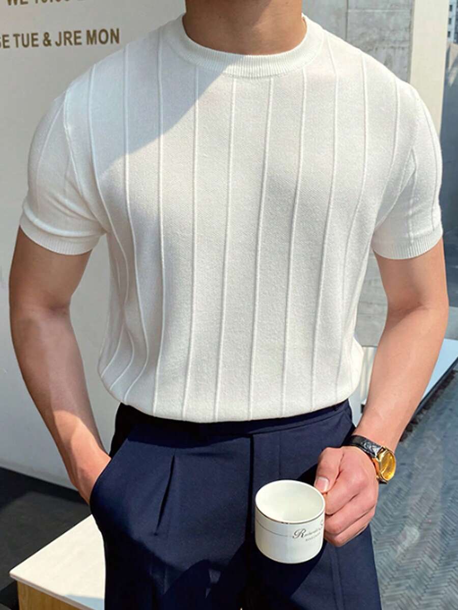 DAZY Men Solid Knit Top Summer