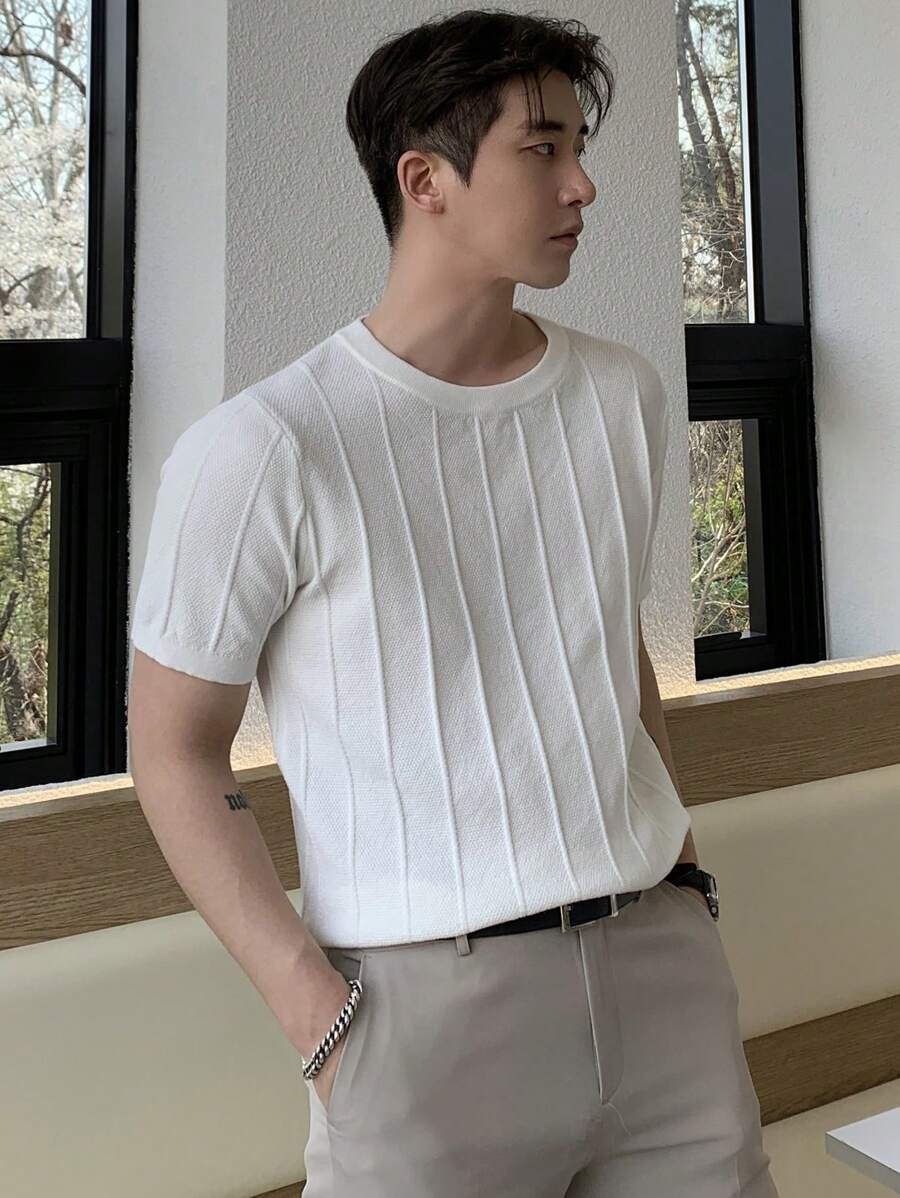 DAZY Men Solid Knit Top Summer