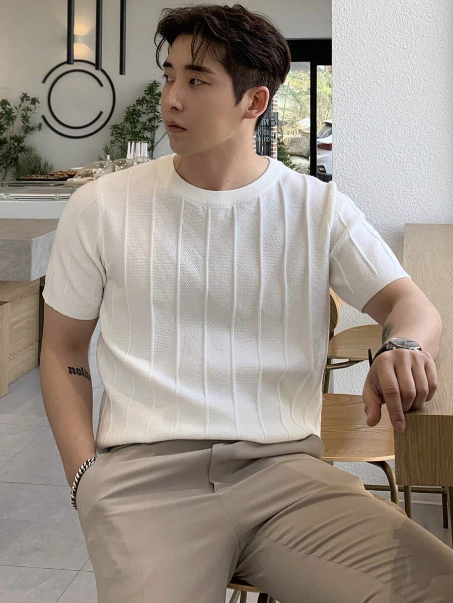 DAZY Men Solid Knit Top Summer