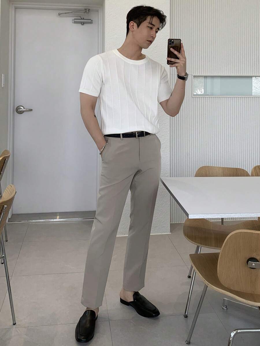 DAZY Men Solid Knit Top Summer