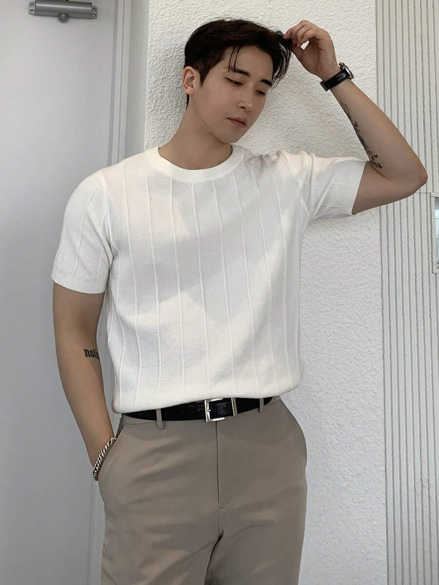 DAZY Men Solid Knit Top Summer