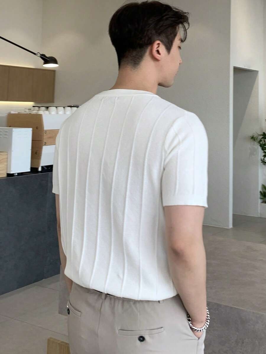 DAZY Men Solid Knit Top Summer