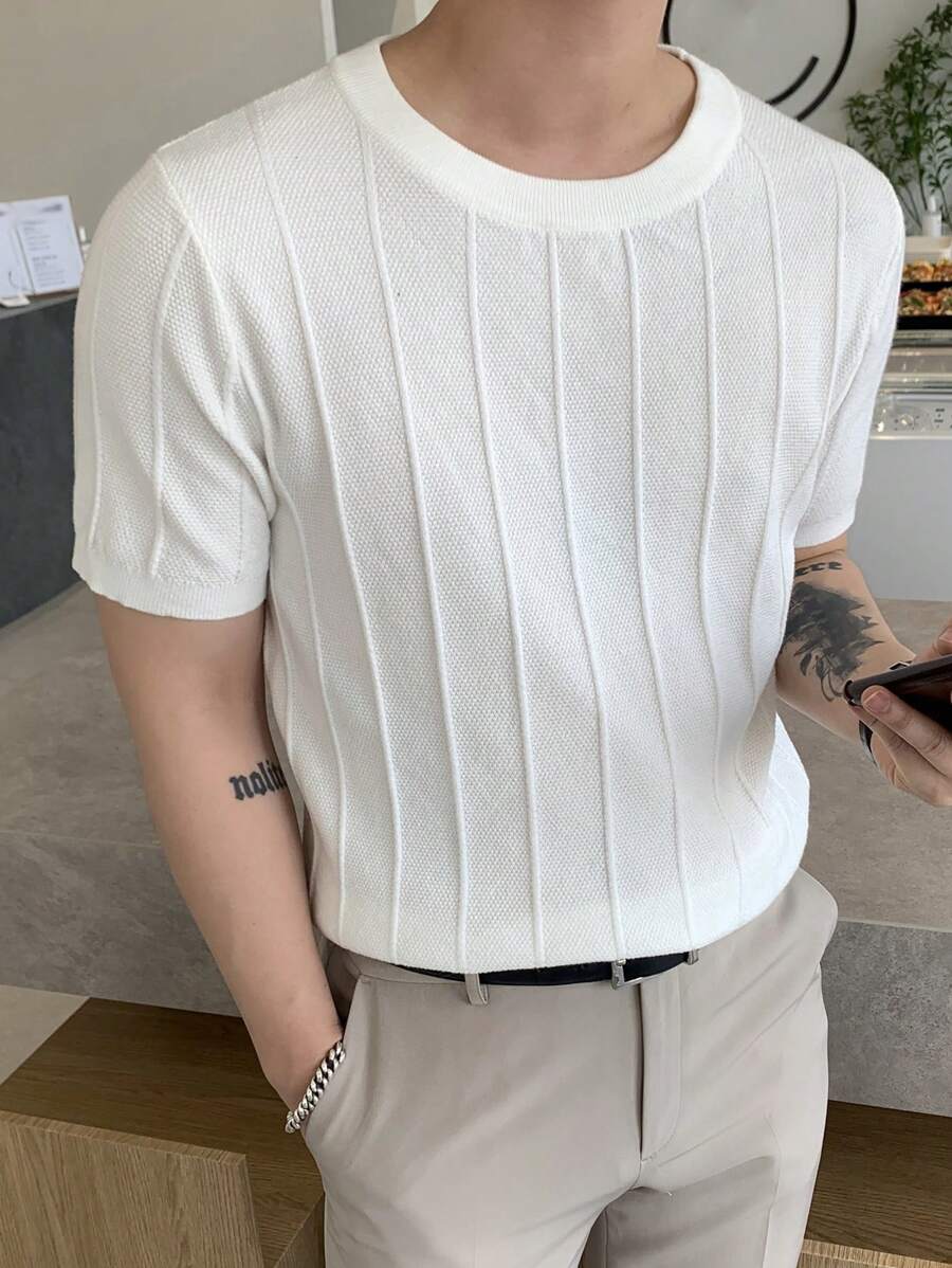 DAZY Men Solid Knit Top Summer