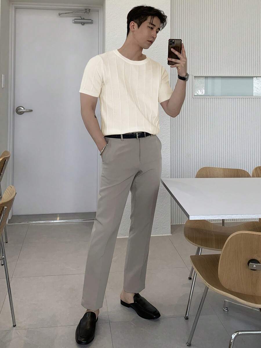 DAZY Men Solid Knit Top Summer