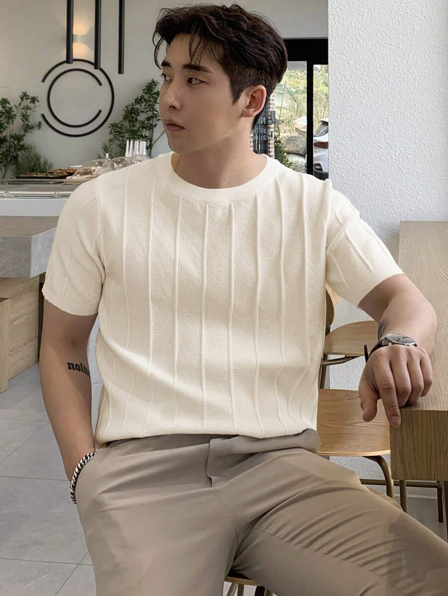 DAZY Men Solid Knit Top Summer