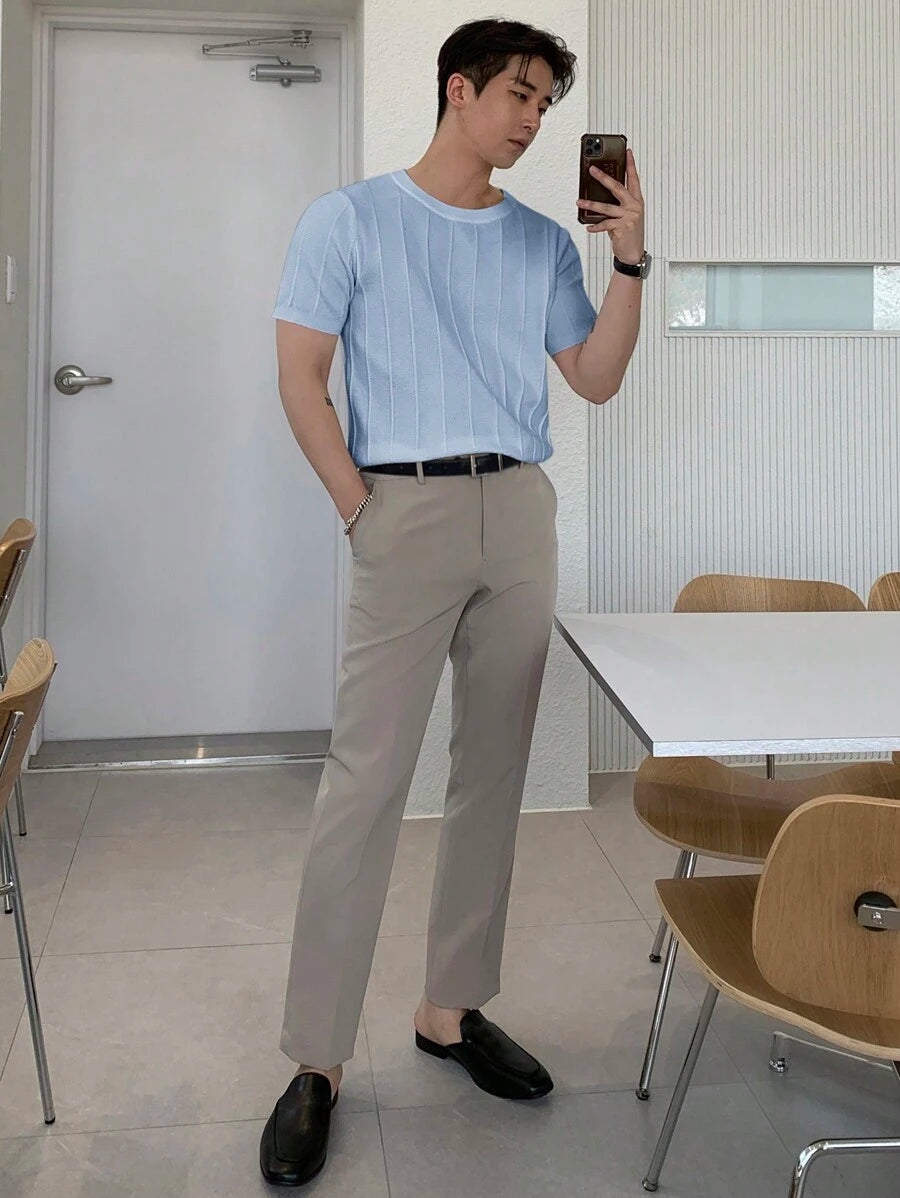 DAZY Men Solid Knit Top Summer