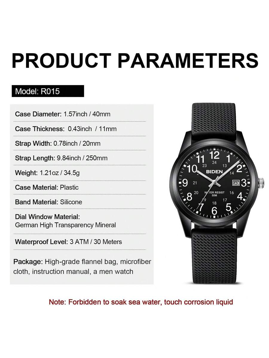 BIDEN Luminous Watch