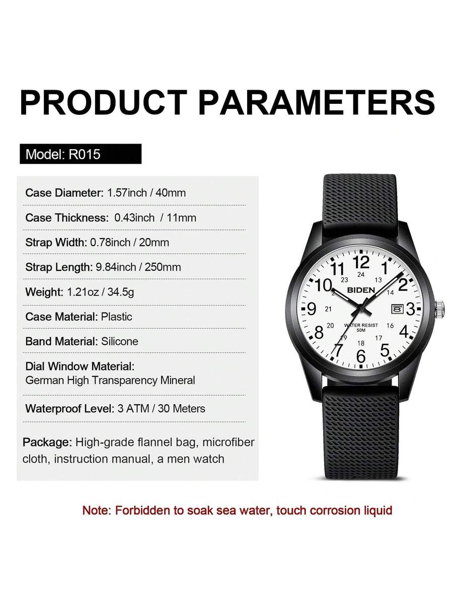 BIDEN Luminous Watch