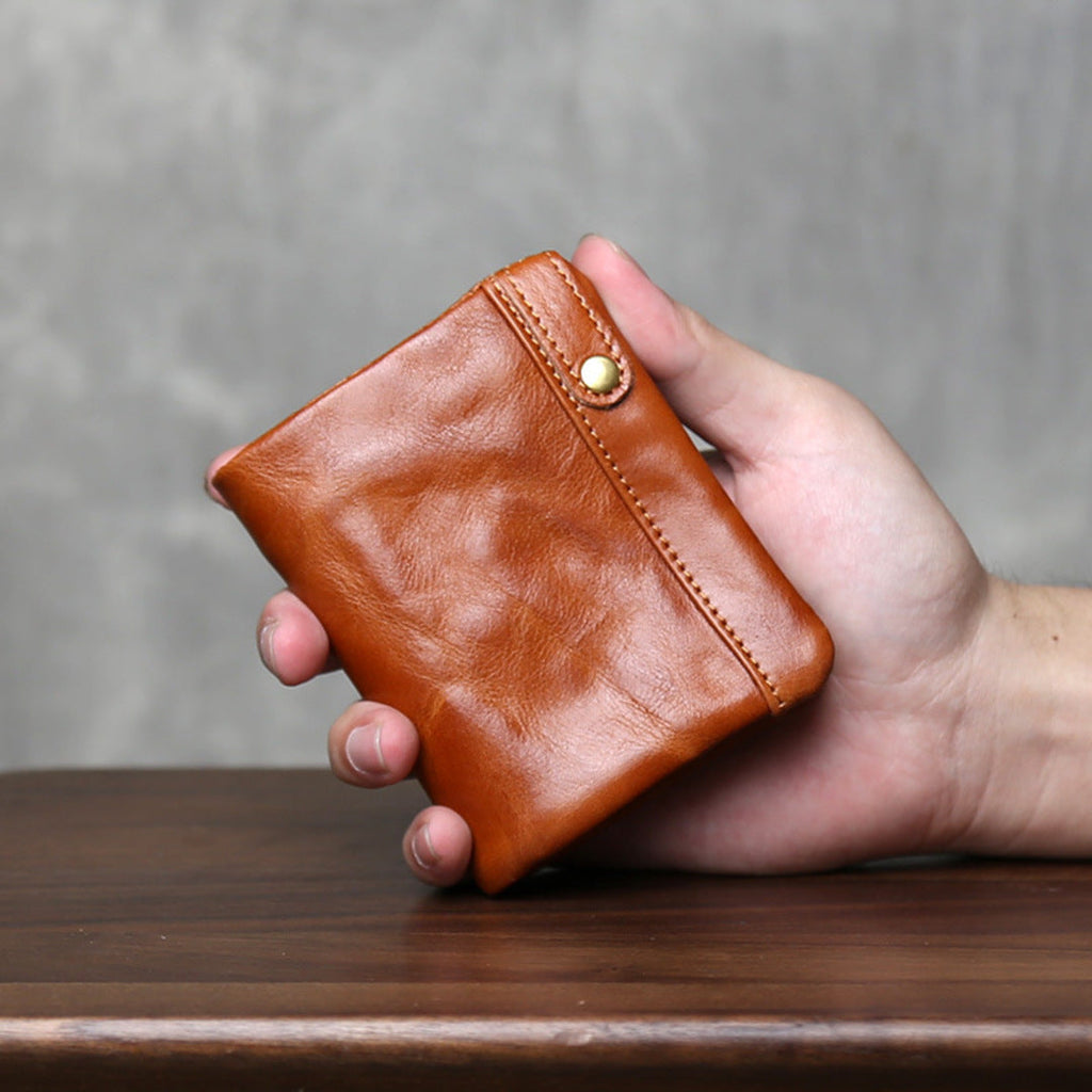 TOP-GRAIN LEATHER WALLET