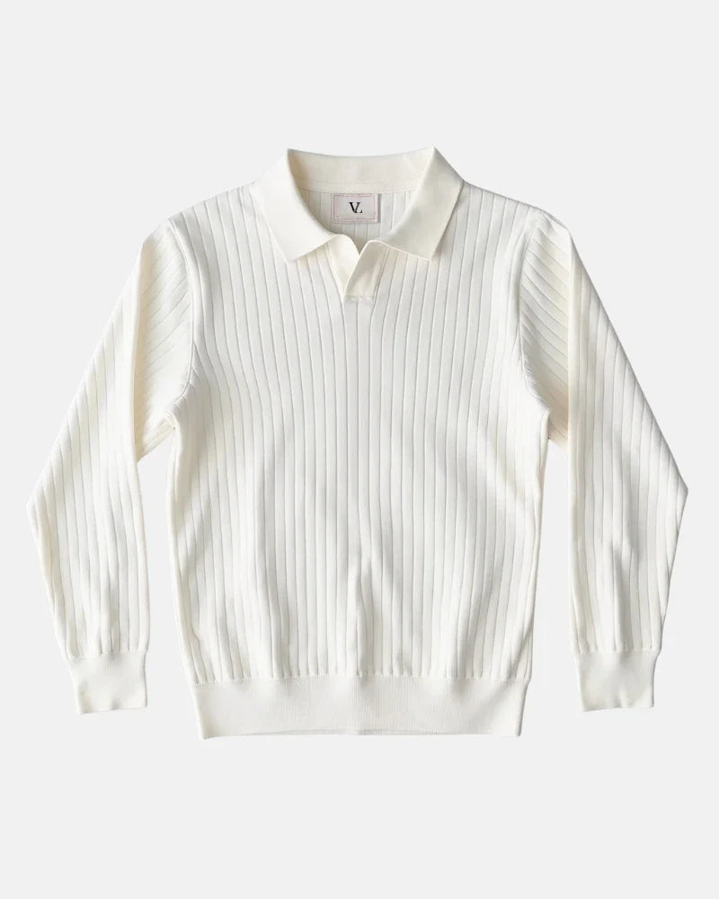 Hampton Ribbed Polo Sweatshirt