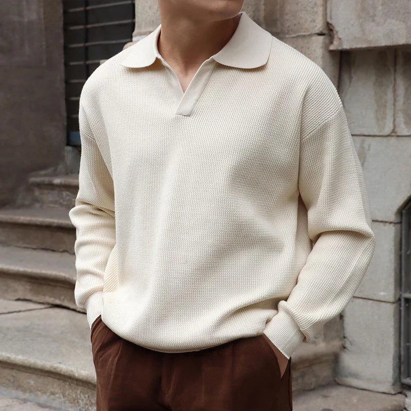 Refined V-Neck Polo