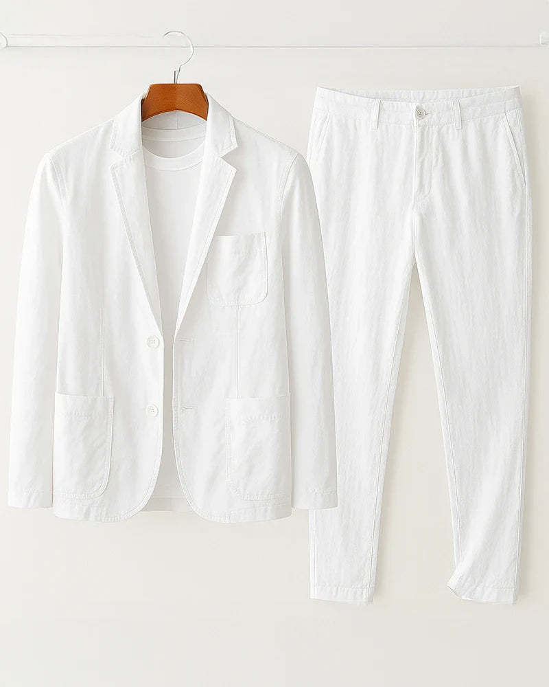 Lorenzo Linen Relaxed Suit