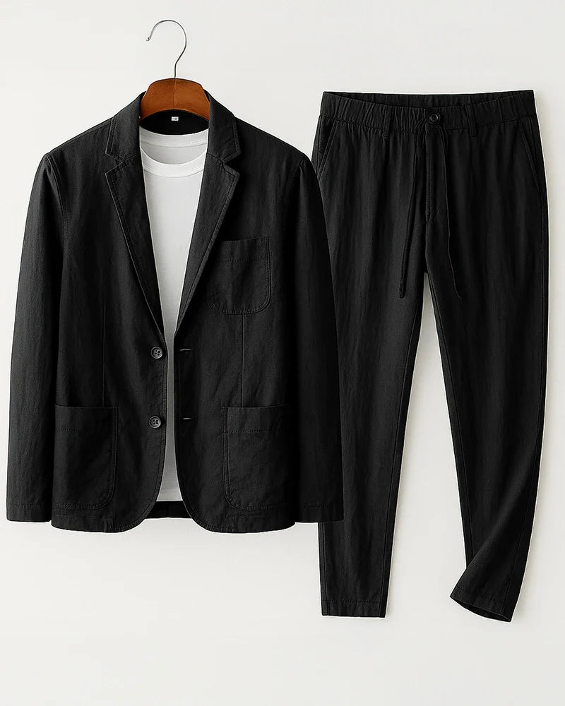 Lorenzo Linen Relaxed Suit